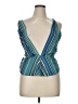 Zara Blue Sleeveless Blouse Size XL - photo 1