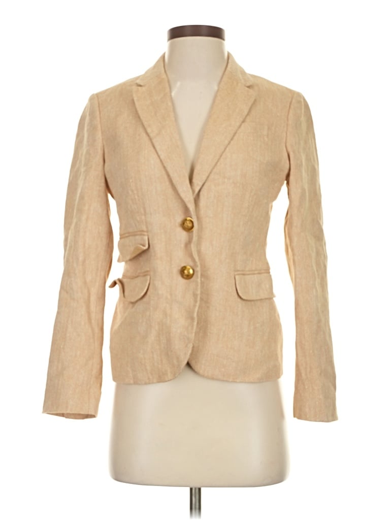 Pre-owned Jcrew Blazer Jacket In Brown