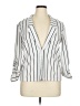 Ashley Blue Stripes White Blazer Size XL - photo 1