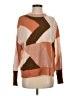 360 Cashmere 100% Cashmere Color Block Tan Cashmere Pullover Sweater Size S - photo 1