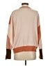 360 Cashmere 100% Cashmere Color Block Tan Cashmere Pullover Sweater Size S - photo 2