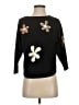 Aaeda Floral Black Pullover Sweater Size XS - photo 1