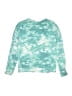 Athleta Girl Tie-dye Teal Pullover Sweater Size 14 - photo 2