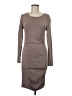 Express Solid Gray Casual Dress Size M - photo 1