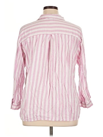 Old Navy 3/4 Sleeve Button-Down Shirt (view 2)