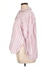 Old Navy Stripes Pink 3/4 Sleeve Button-Down Shirt Size XL - photo 5