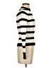 Shein 100% Viscose Stripes Ivory Turtleneck Sweater Size 4 - photo 4