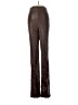 PrettyLittleThing 100% Polyurethane Brown Track Pants Size UK 8 / US 4 - photo 1