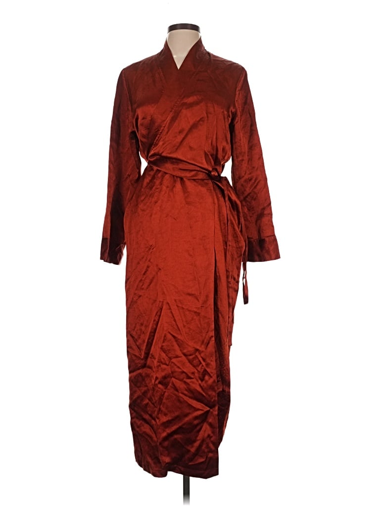 Pre-owned Zara Kimono In Burgundy