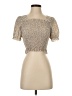 Shein Tan Short Sleeve Top Size S - photo 1
