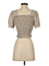 Shein Tan Short Sleeve Top Size S - photo 2