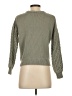 Moon & Madison Solid Green Pullover Sweater Size S - photo 2