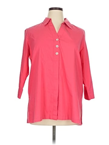 Zac & Rachel 3/4 Sleeve Button-Down Shirt (view 1)