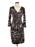 BCBGMAXAZRIA Print Brown Cocktail Dress Size M - photo 1