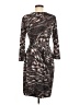 BCBGMAXAZRIA Print Brown Cocktail Dress Size M - photo 2