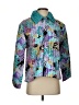 The Magic Scarf Co. 100% Polyester Print Teal Blue Jacket Size Sm - Lg - photo 1