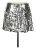 Shiny By Nature 100% Polyester Metallic Silver Casual Skirt Size M - photo 1