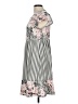Lilypad Print Gray Casual Dress Size L - photo 5
