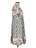 Lilypad Print Gray Casual Dress Size L - photo 4