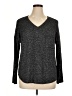 Calvin Klein Metallic Black Pullover Sweater Size XL - photo 1