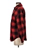 Shein Plaid Red Long Sleeve Button-Down Shirt Size S - photo 5