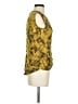 French Connection 100% Polyester Yellow Sleeveless Blouse Size XS - photo 4