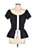 Alex Evenings 100% Polyester Black Short Sleeve Top Size 12 - photo 1