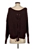 Express 100% Acrylic Burgundy Pullover Sweater Size S - photo 2
