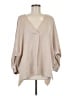 Ivy Jane 100% Polyester Tan 3/4 Sleeve Blouse Size Med - Lg - photo 1