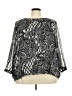 Avenue Studio 100% Polyester Silver Black 3/4 Sleeve Blouse Size 30 - photo 1