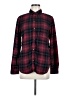 American Eagle Outfitters Plaid Red Burgundy Long Sleeve Button-Down Shirt Size M - photo 1