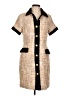 Alexia Admor 100% Polyester Tweed Tan Casual Dress Size 10 - photo 1