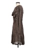 MNG 100% Polyester Animal Print Brown Casual Dress Size 4 - photo 5