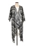 Lularoe 100% Polyester Gray Kimono Size L - photo 1