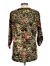 Rebecca Malone Animal Print Black Long Sleeve Blouse Size L - photo 2