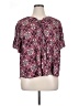 Cato 100% Rayon Pink Short Sleeve Blouse Size XL (estimated) - photo 1