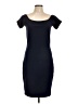 MICHAEL Michael Kors Solid Black Blue Cocktail Dress Size L - photo 1