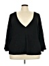 Assorted Brands Black 3/4 Sleeve Top Size 3X - photo 1