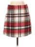 Unbranded 100% Polyester Plaid Red Burgundy Casual Skirt Size M - photo 1