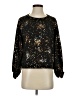 Melissa Masse Black Long Sleeve Blouse Size S - photo 1