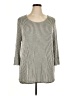 W5 Gray Green 3/4 Sleeve Top Size 1X - photo 1