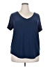 Roz & Ali Blue Short Sleeve Top Size 2X - photo 1