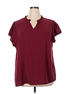 Shein Curve Short Sleeve Blouse