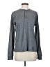 Le Tigre 100% Polyester Gray Long Sleeve Henley Size S - photo 1