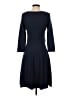 Talbots Solid Blue Casual Dress Size S - photo 2