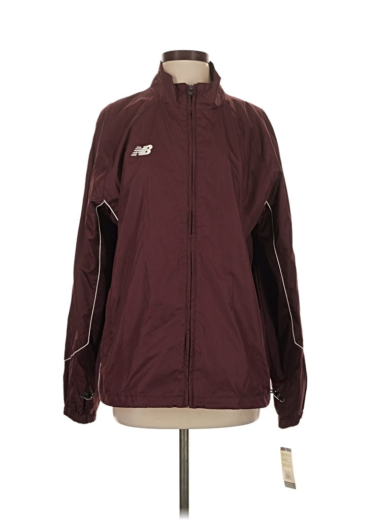 Pre-owned New Balance Track Jacket In Burgundy