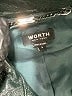 Worth New York 100% Leather Metallic Black Jacket Size 2 - photo 6