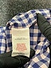 Johnnie b Checkered-gingham Blue Long Sleeve Button-Down Shirt Size 6 - 7 - photo 4