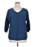 Christopher & Banks Blue 3/4 Sleeve Blouse Size XL - photo 1
