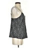 Nine West 100% Polyester Silver Black Tank Top Size S - photo 4
